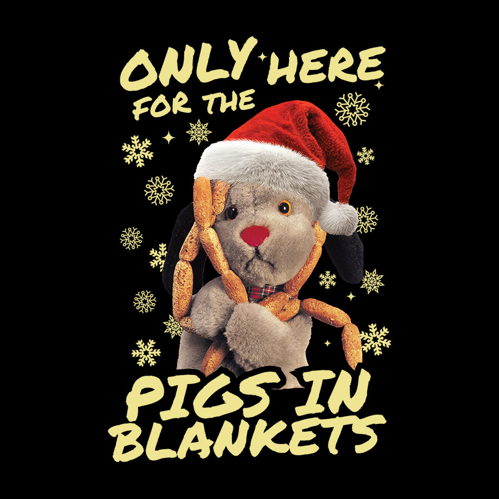 Sweep Only Here For The Pigs In Blankets Christmas Women's T-Shirt-Sooty's Shop
