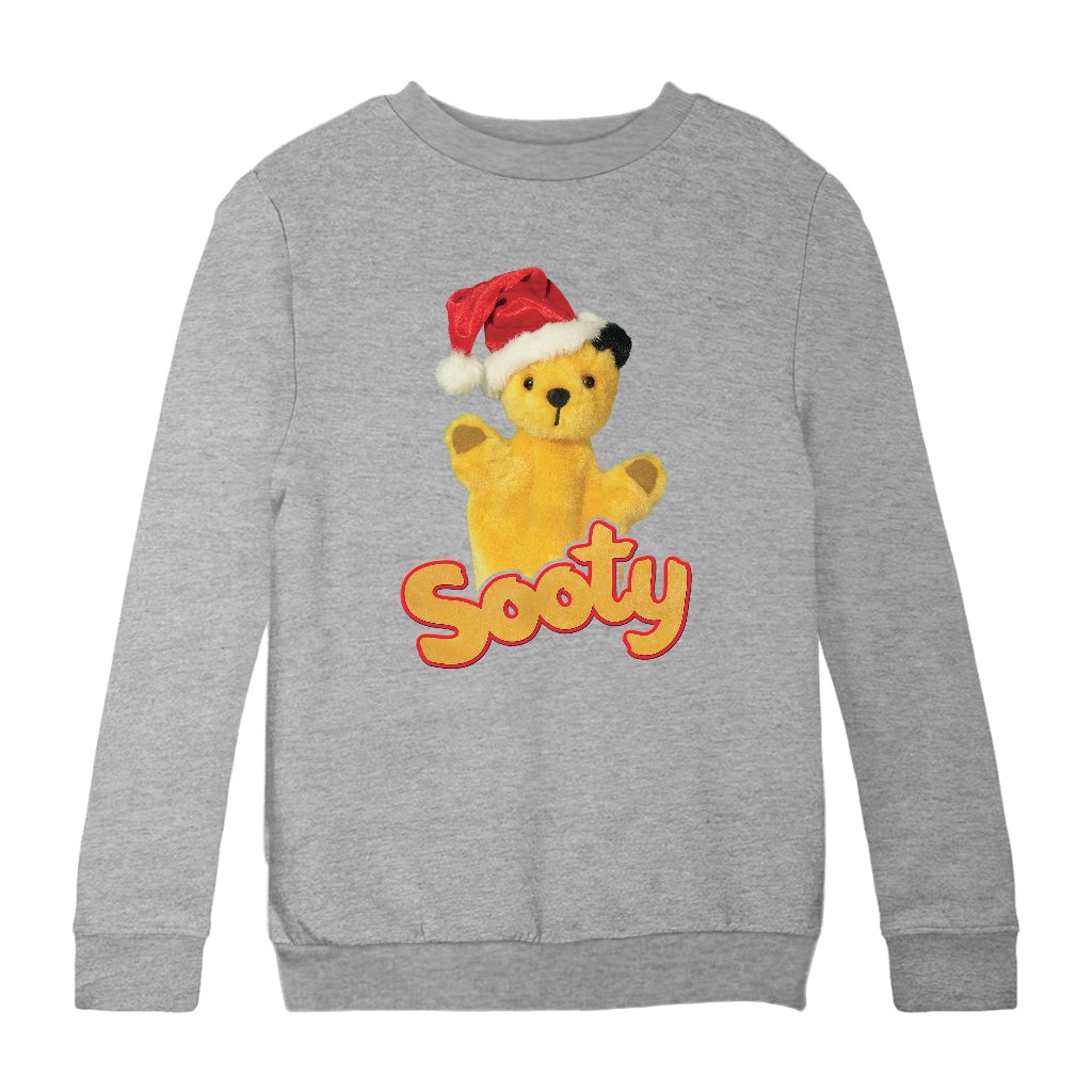 Sooty Santa Hat Christmas Kids Sweatshirt-Sooty's Shop