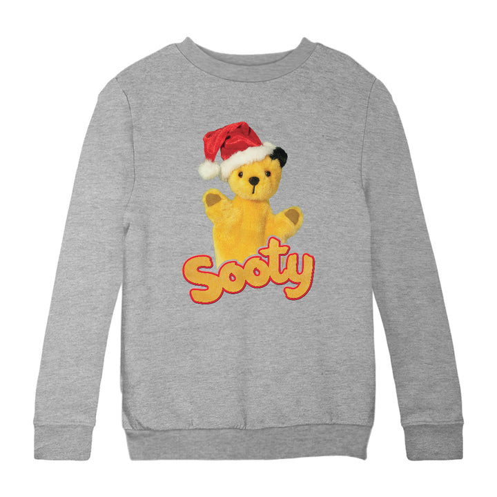 Sooty Santa Hat Christmas Kids Sweatshirt-Sooty's Shop