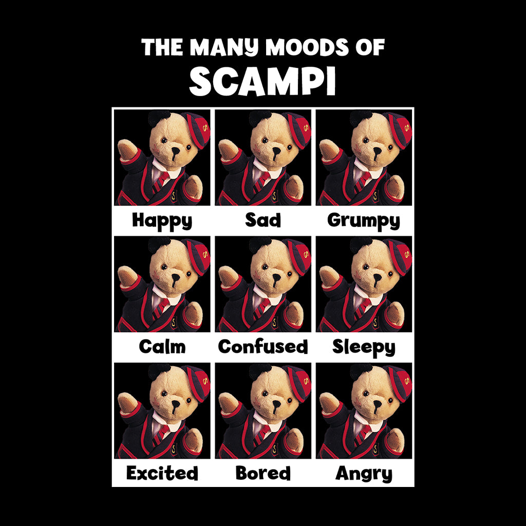 The Many Moods Of Scampi Kids T-Shirt-Sooty's Shop