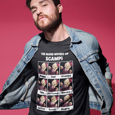 The Many Moods Of Scampi Men's T-Shirt-Sooty's Shop