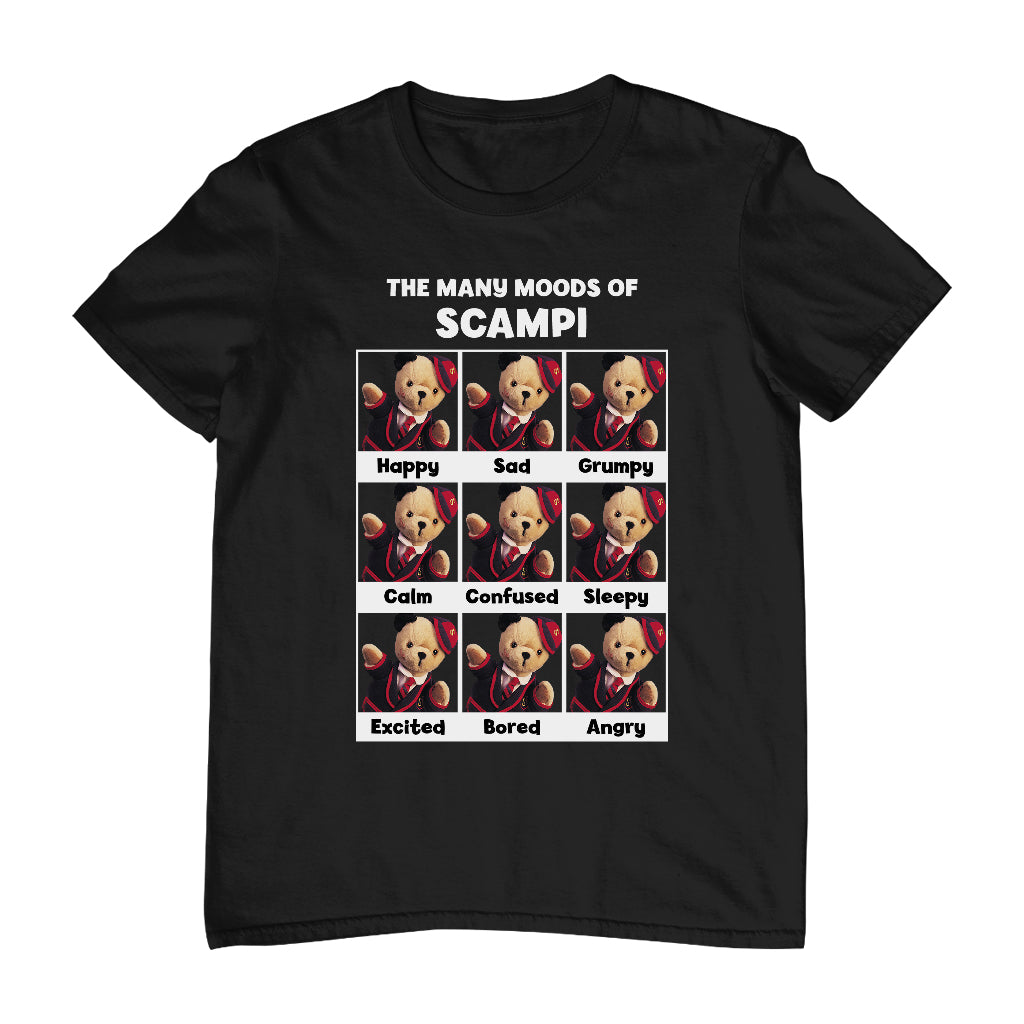The Many Moods Of Scampi Men's T-Shirt-Sooty's Shop