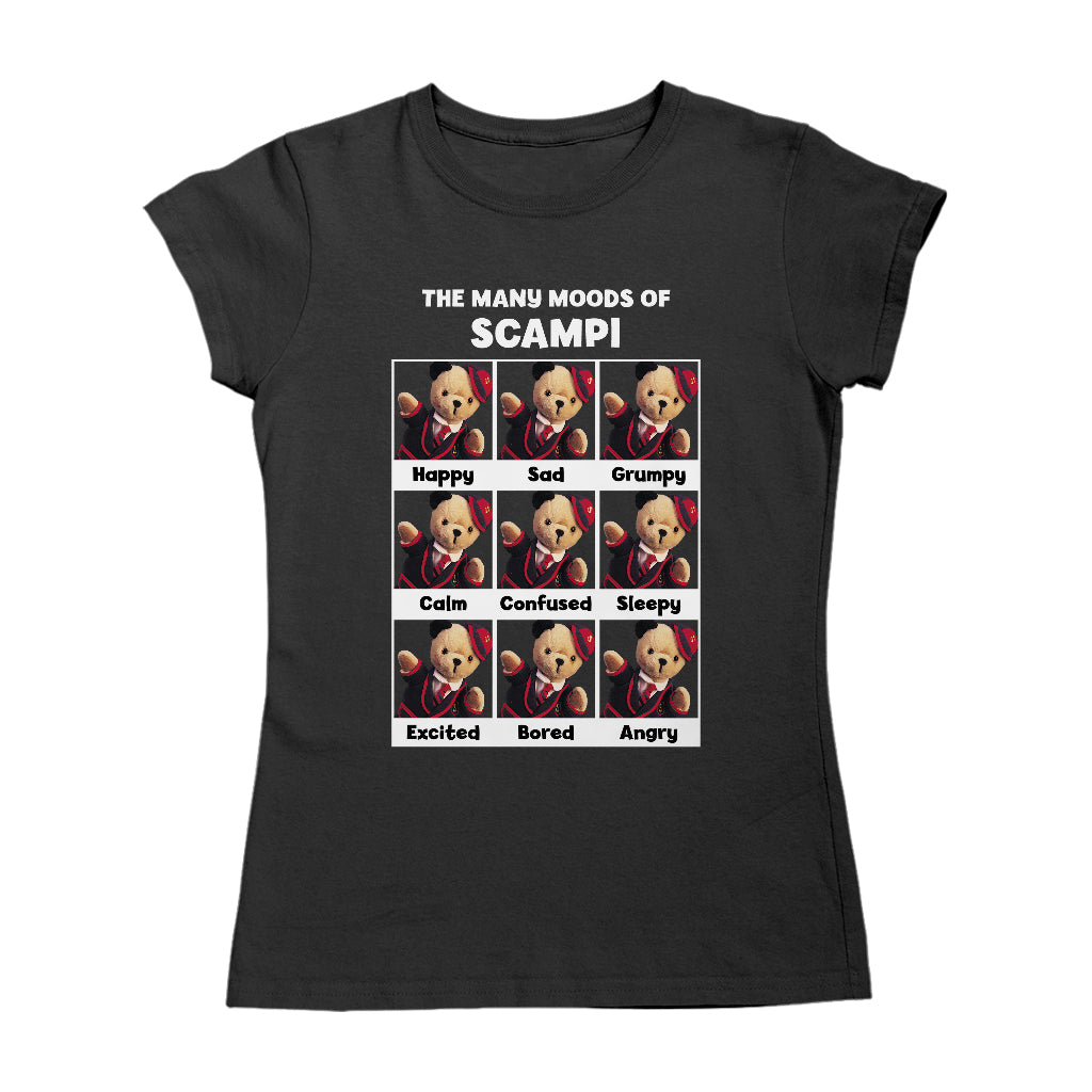 The Many Moods Of Scampi Women's T-Shirt-Sooty's Shop