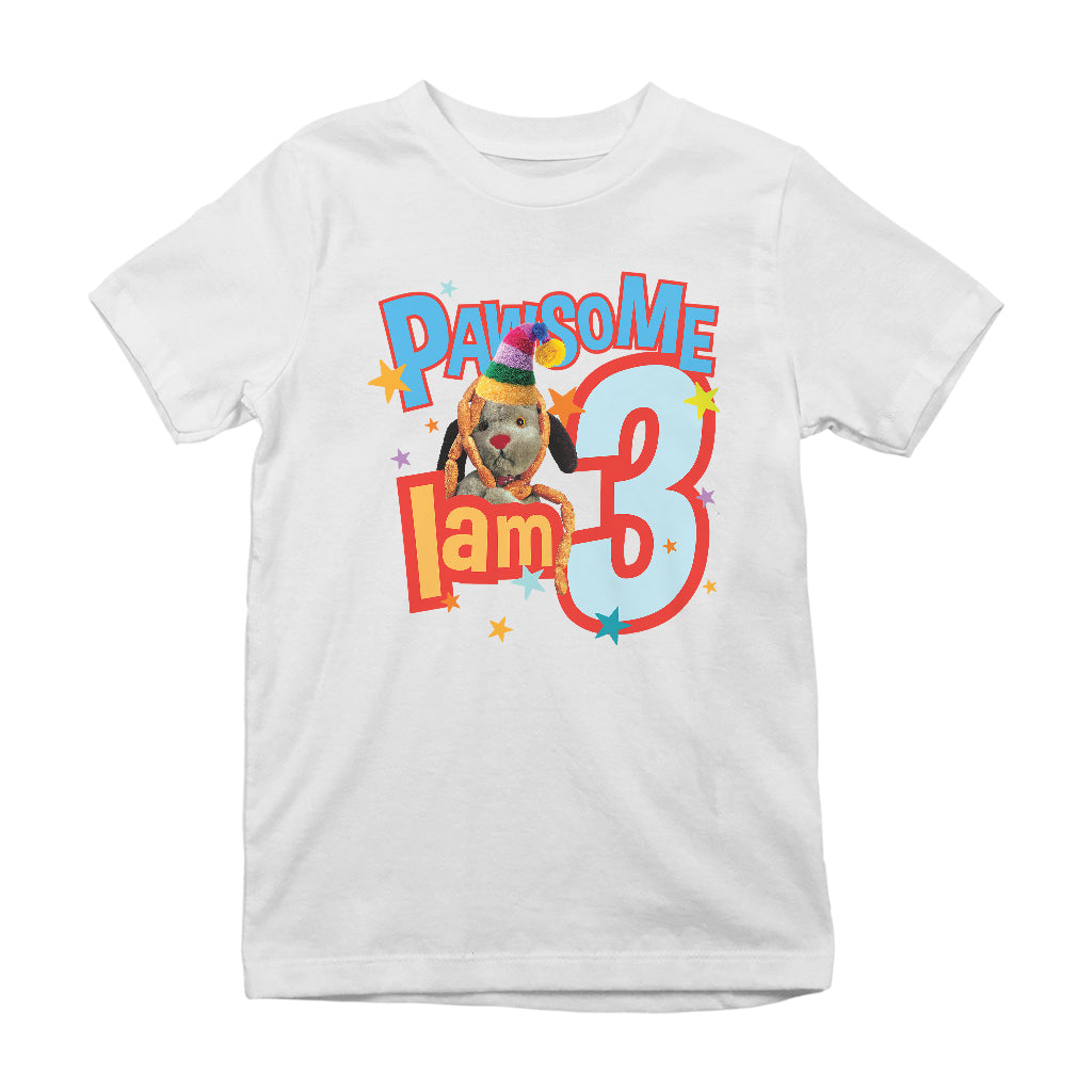 Sweep Pawsome 3rd - 8th Birthday Kid's T-Shirt-Sooty's Shop