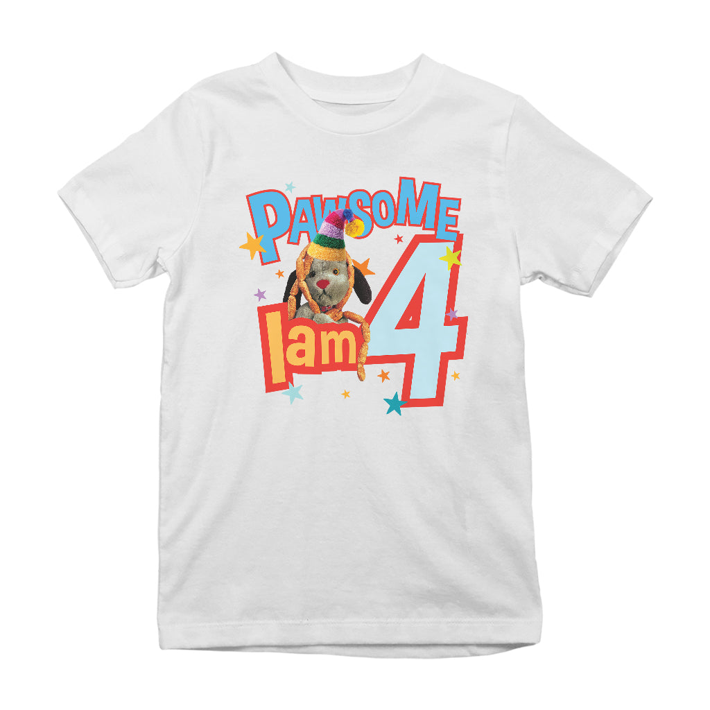 Sweep Pawsome 3rd - 8th Birthday Kid's T-Shirt-Sooty's Shop