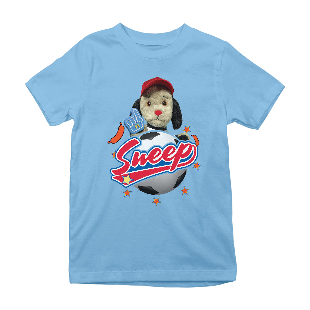 Sweep Number One Football Fan Kids T-Shirt-Sooty's Shop