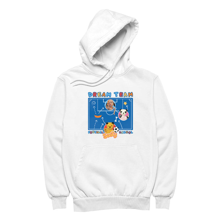 Sooty Sweep & Soo England Dream Team Football School Womens Hooded Sweatshirt-Sooty's Shop