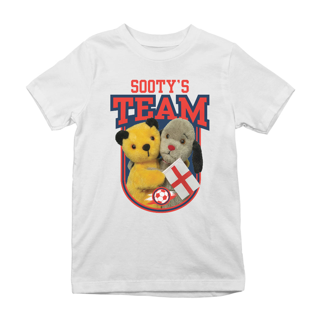 Sooty & Sweep Team England Kids T-Shirt-Sooty's Shop