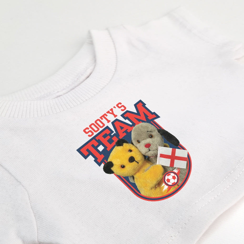 Sooty & Sweep Team England Hand Puppet Mini T-Shirt-Sooty's Shop