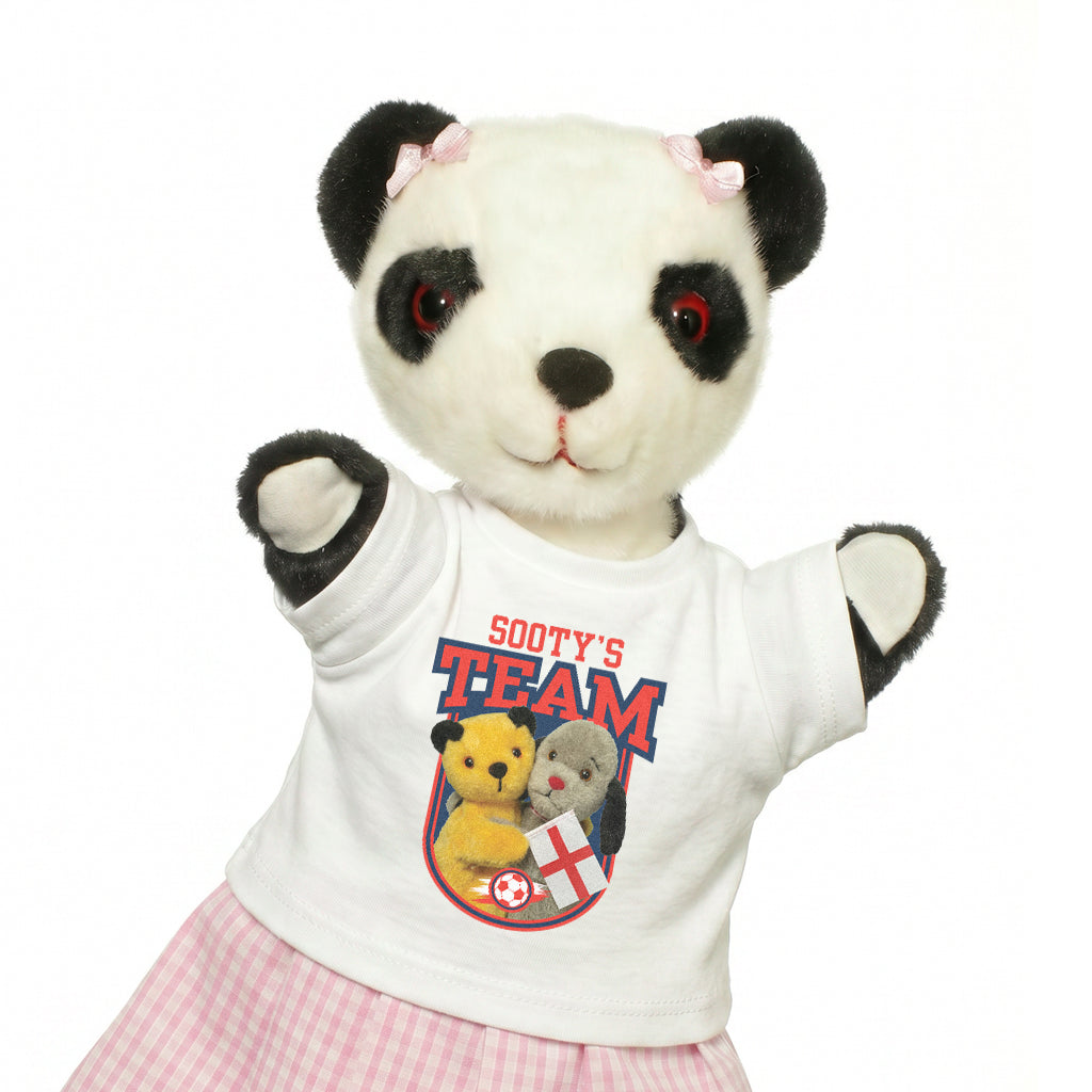 Sooty & Sweep Team England Hand Puppet Mini T-Shirt-Sooty's Shop