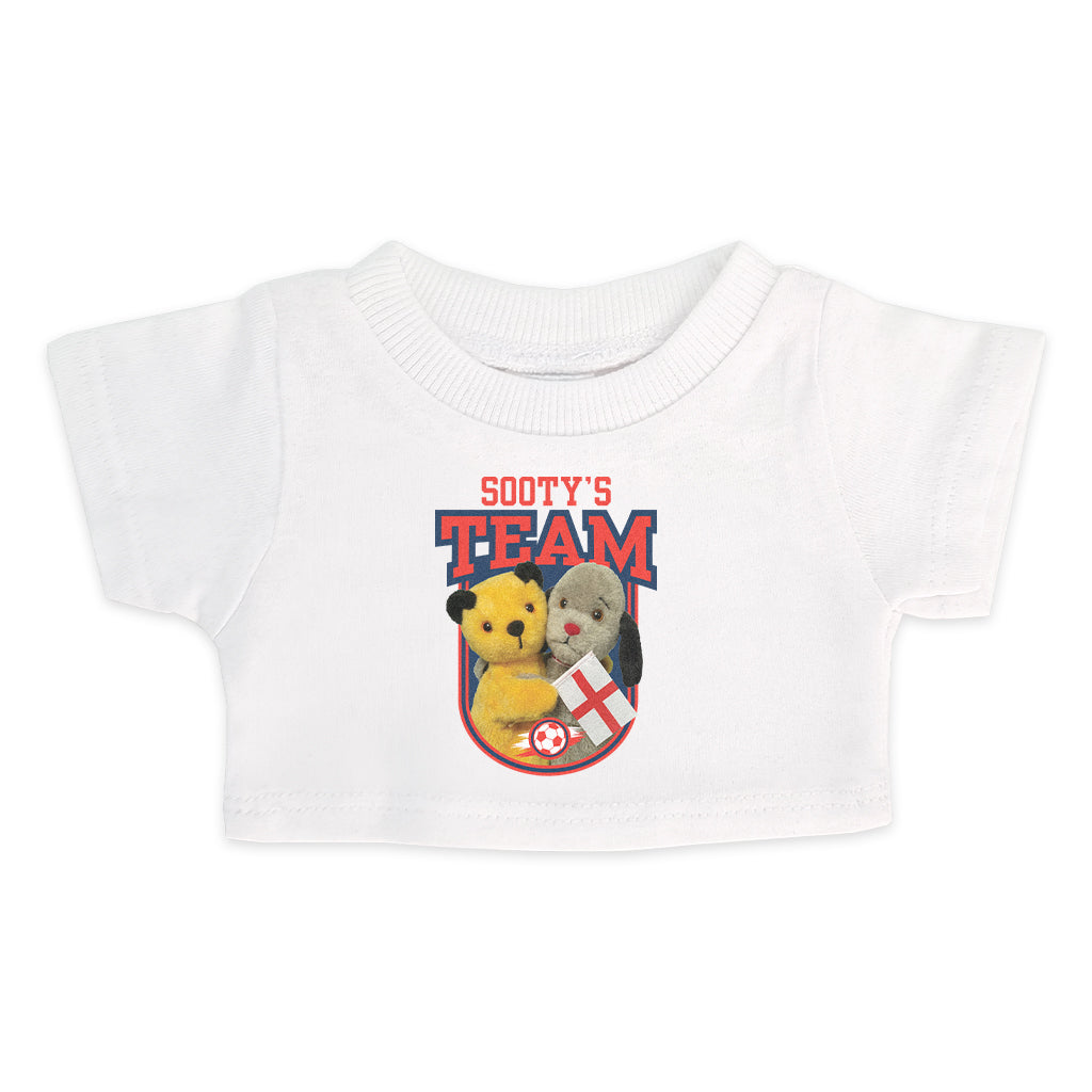 Sooty & Sweep Team England Hand Puppet Mini T-Shirt-Sooty's Shop