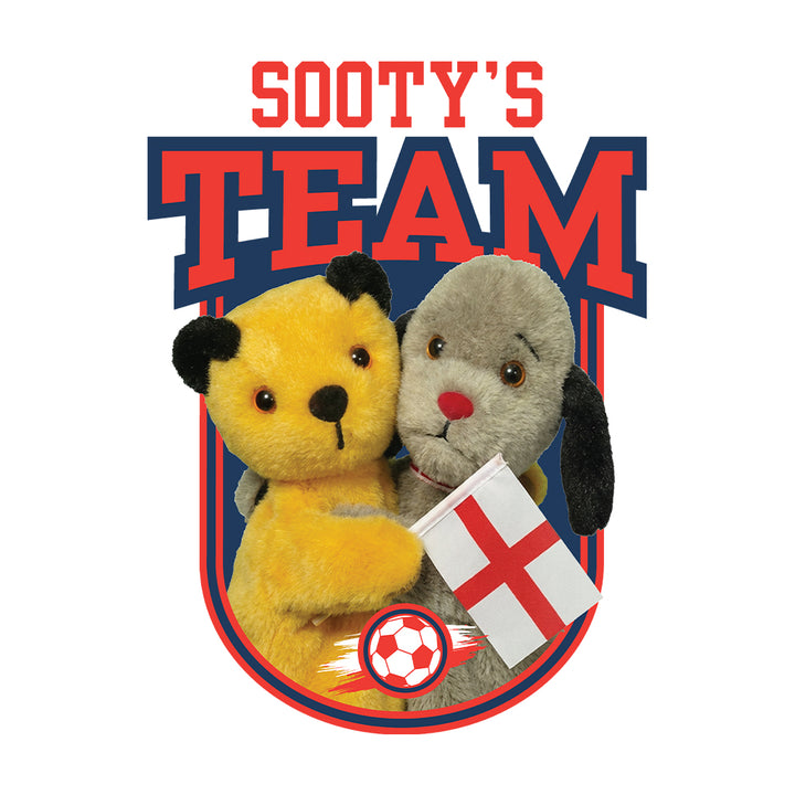Sooty & Sweep Team England Hand Puppet Mini T-Shirt-Sooty's Shop