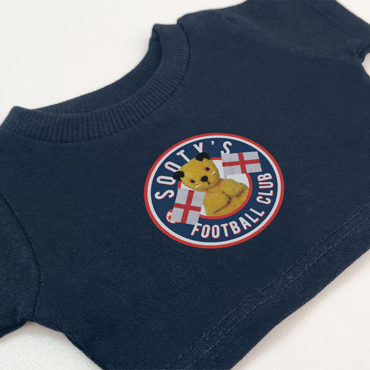 Sooty's England Football Club Hand Puppet Mini T-Shirt-Sooty's Shop