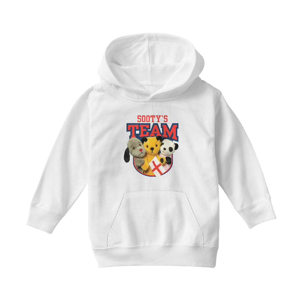 Sooty Sweep & Soo Team England Kids Hooded Sweatshirt-Sooty's Shop