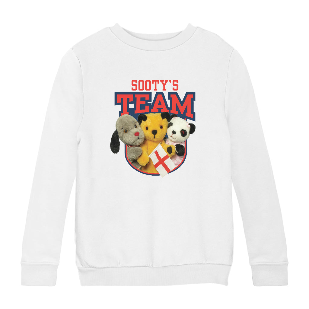 Sooty Sweep & Soo Team England Kids Sweatshirt-Sooty's Shop