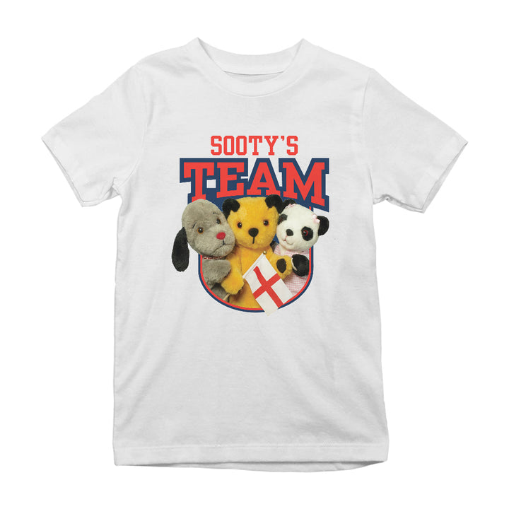 Sooty Sweep & Soo Team England Kids T-Shirt-Sooty's Shop