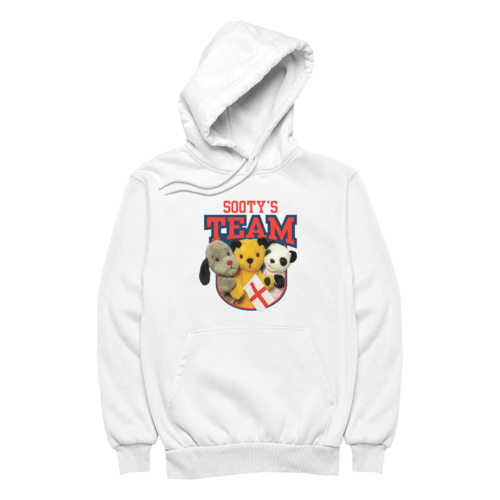 Sooty Sweep & Soo Team England Mens Hooded Sweatshirt-Sooty's Shop