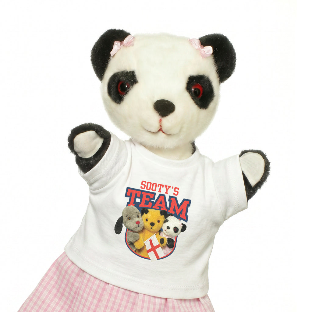 Sooty Sweep & Soo Team England Hand Puppet Mini T-Shirt-Sooty's Shop