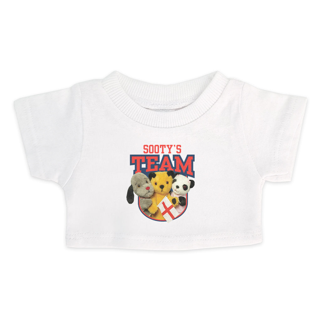 Sooty Sweep & Soo Team England Hand Puppet Mini T-Shirt-Sooty's Shop