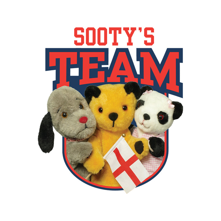 Sooty Sweep & Soo Team England Hand Puppet Mini T-Shirt-Sooty's Shop