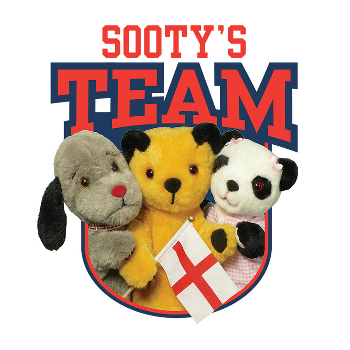 Sooty Sweep & Soo Team England Mens T-Shirt-Sooty's Shop