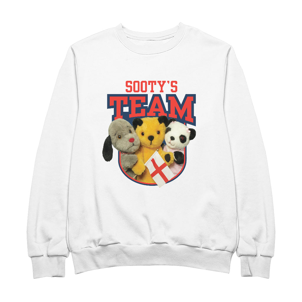 Sooty Sweep & Soo Team England Womens Sweatshirt-Sooty's Shop