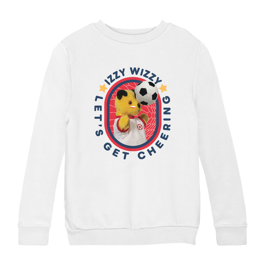 Sooty Izzy Wizzy Let's Get Cheering Football Kids Sweatshirt-Sooty's Shop