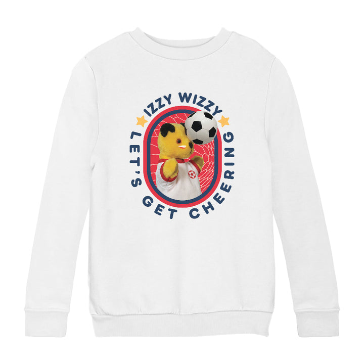 Sooty Izzy Wizzy Let's Get Cheering Football Kids Sweatshirt-Sooty's Shop