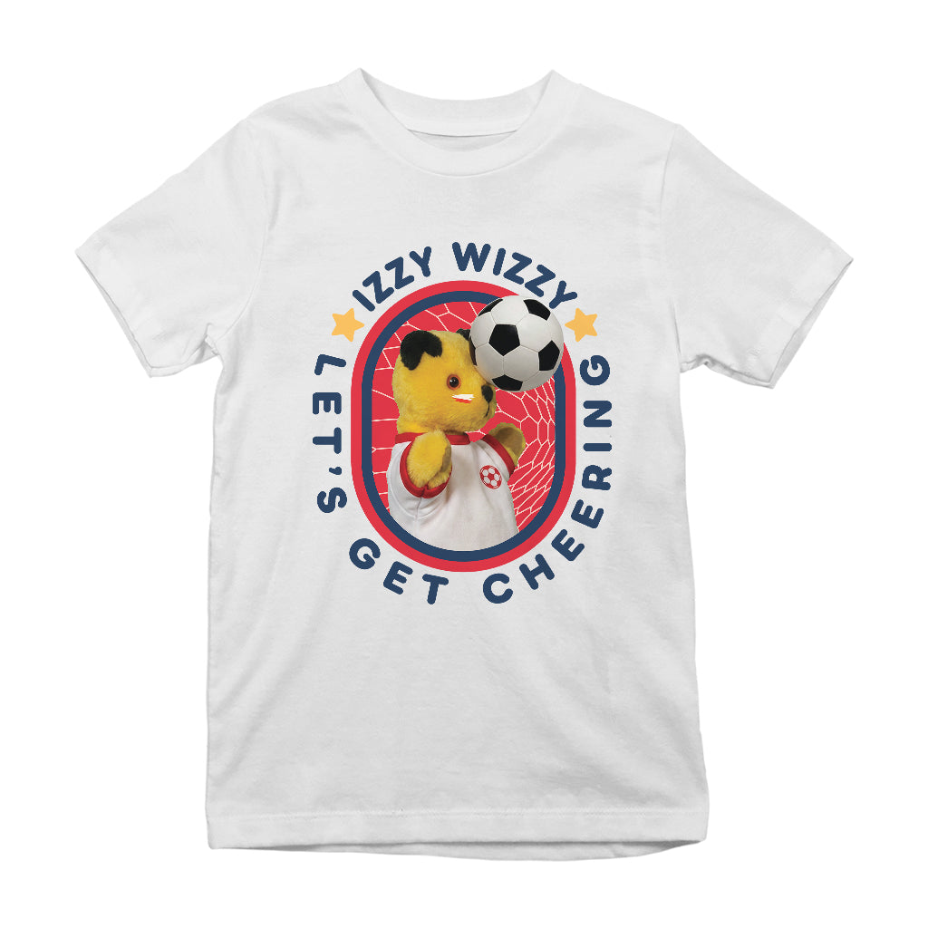 Sooty Izzy Wizzy Let's Get Cheering Football Kids T-Shirt-Sooty's Shop