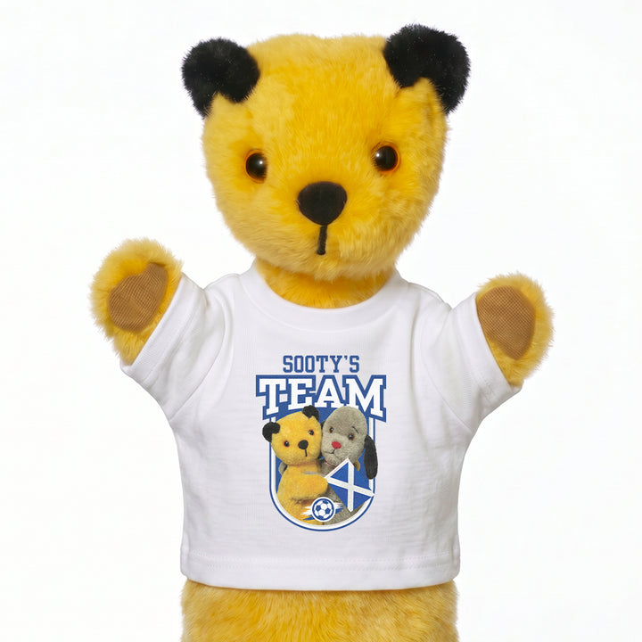 Sooty & Sweep Team Scotland Hand Puppet Mini T-Shirt-Sooty's Shop