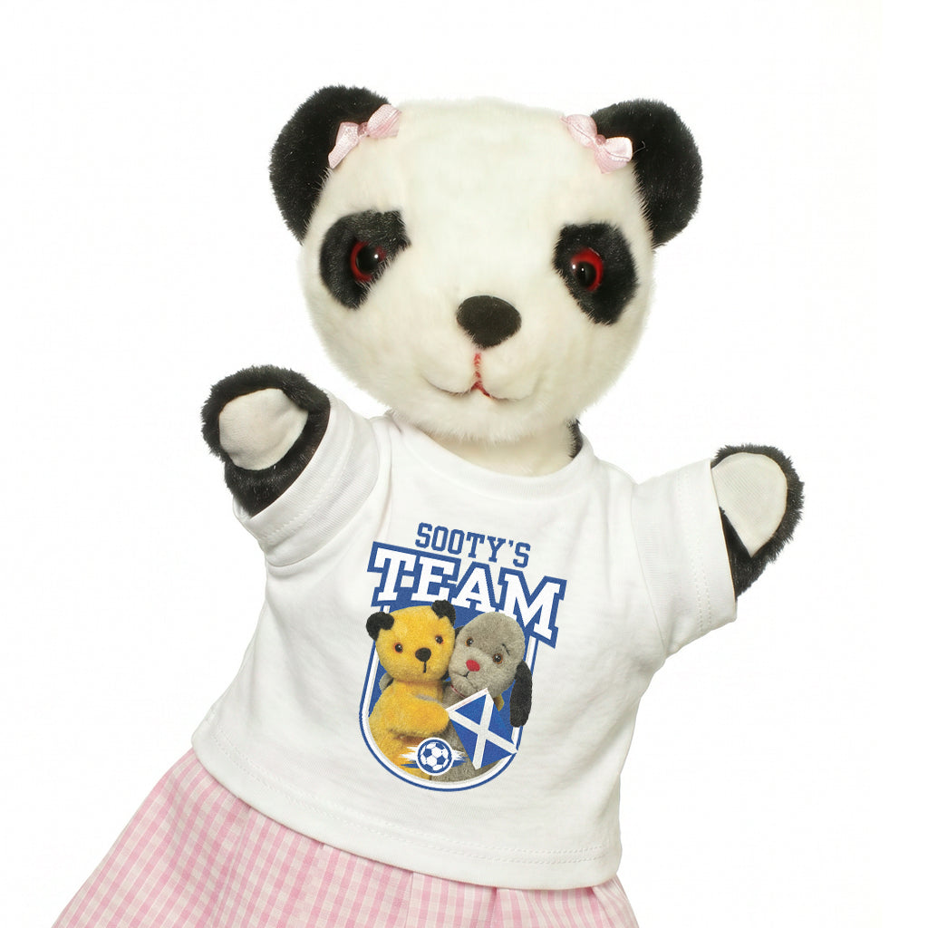 Sooty & Sweep Team Scotland Hand Puppet Mini T-Shirt-Sooty's Shop