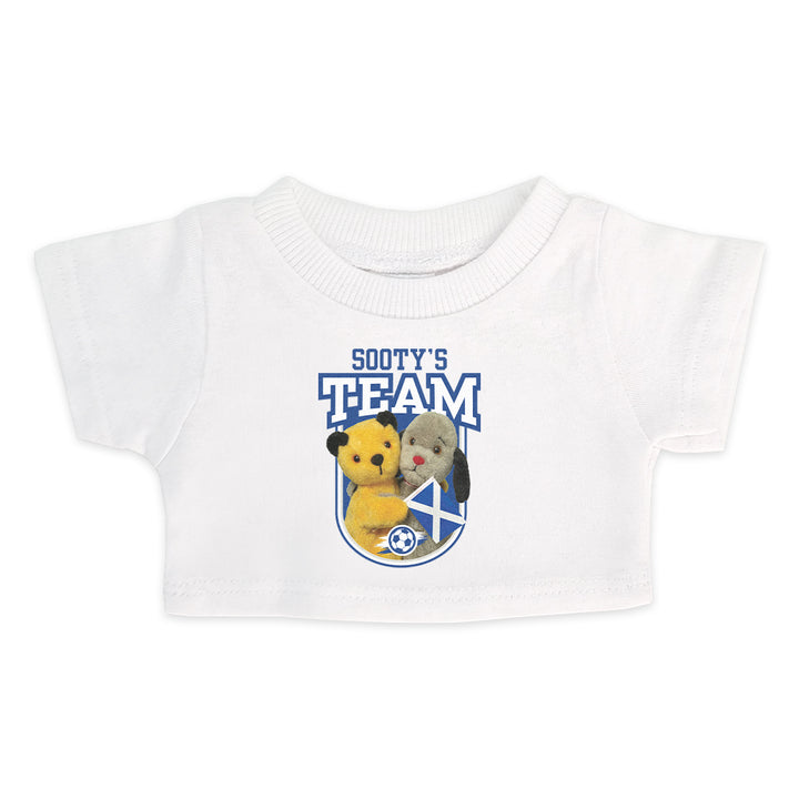 Sooty & Sweep Team Scotland Hand Puppet Mini T-Shirt-Sooty's Shop