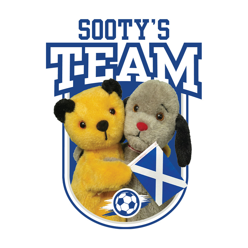 Sooty & Sweep Team Scotland Hand Puppet Mini T-Shirt-Sooty's Shop