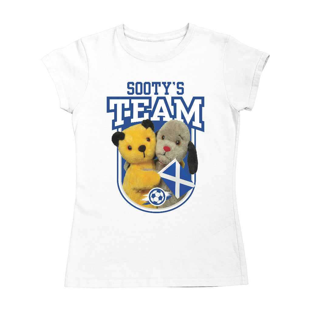 Sooty & Sweep Team Scotland Womens T-Shirt-Sooty's Shop
