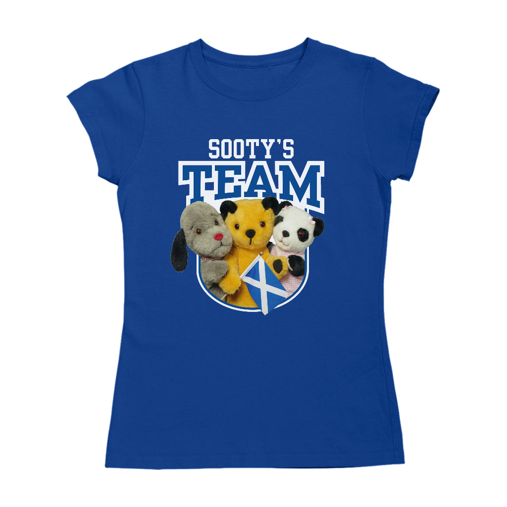 Sooty Sweep & Soo Team Scotland Womens T-Shirt-Sooty's Shop