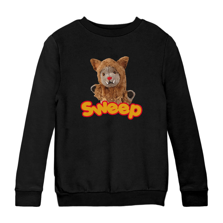 Halloween Sweep Werewolf Kids Sweatshirt