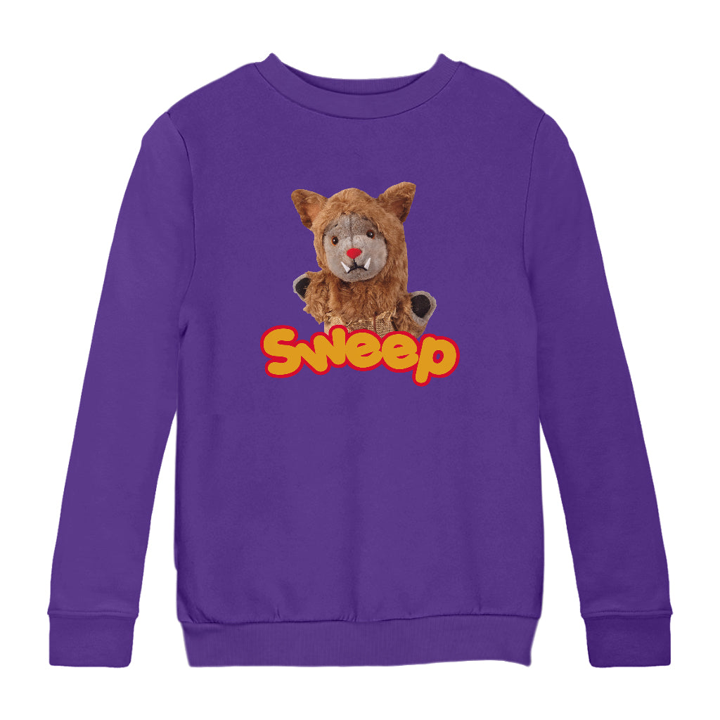 Halloween Sweep Werewolf Kids Sweatshirt-Sooty's Shop