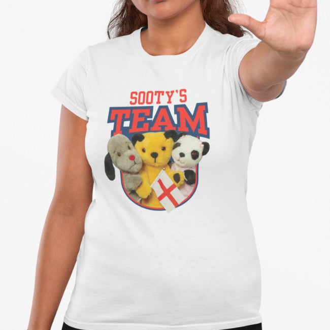 Sooty Sweep & Soo Team England Womens T-Shirt