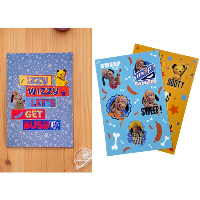 Notebook & Sticker Pack Bundle-Sooty's Shop