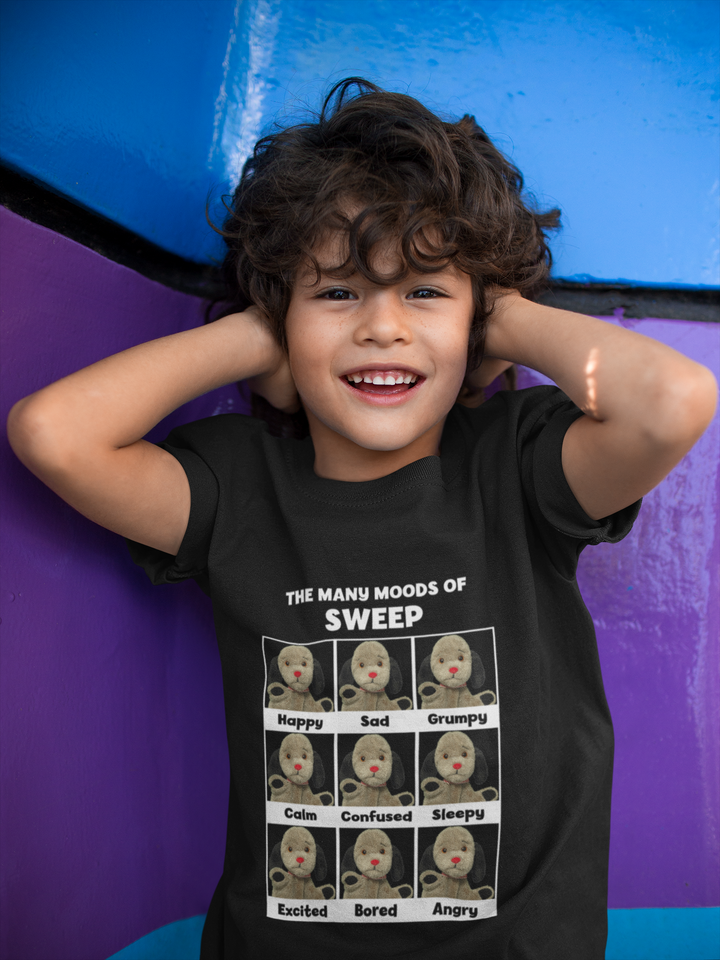 Sooty The Many Moods Of Sweep Kids T-Shirt
