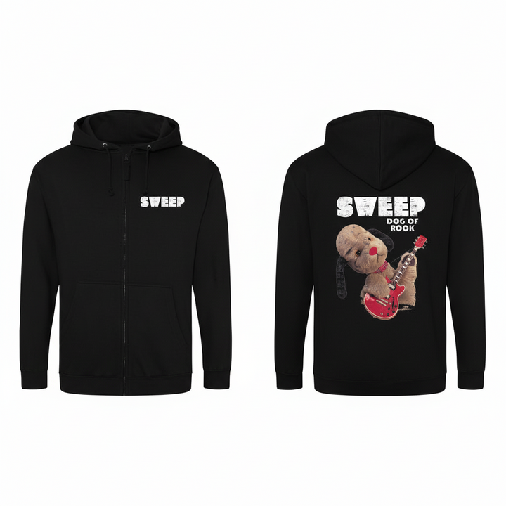 Dog Of Rock Sweep Men's Zipped Hooded-Sooty's Shop