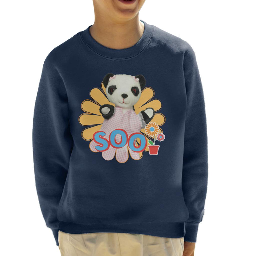 Sooty Soo Flowers Kid's Sweatshirt-Sooty's Shop