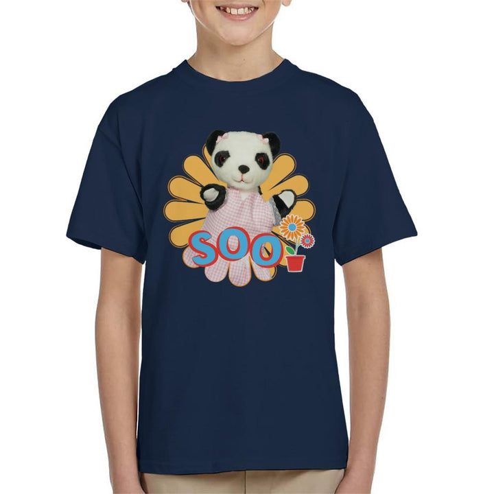 Sooty Soo Flowers Kid's T-Shirt-Sooty's Shop