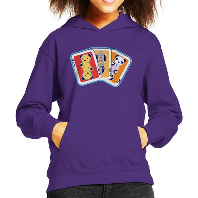Sooty Playing Card Trio Kid's Hooded Sweatshirt-Sooty's Shop