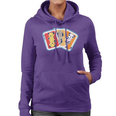 Sooty Playing Card Trio Women's Hooded Sweatshirt-Sooty's Shop