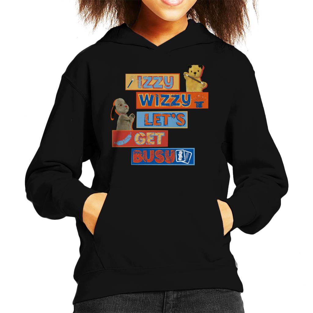 Sooty Izzy Wizzy Let's Get Busy Kid's Hooded Sweatshirt-Sooty's Shop