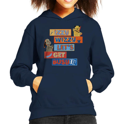 Sooty Izzy Wizzy Let's Get Busy Kid's Hooded Sweatshirt-Sooty's Shop