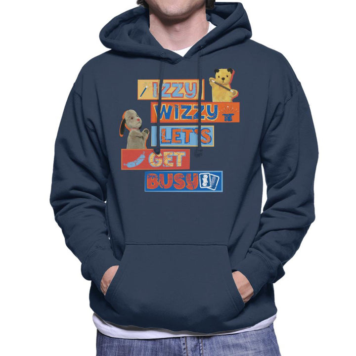 Sooty Izzy Wizzy Let's Get Busy Men's Hooded Sweatshirt-Sooty's Shop