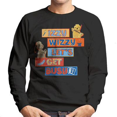 Sooty Izzy Wizzy Let's Get Busy Men's Sweatshirt-Sooty's Shop