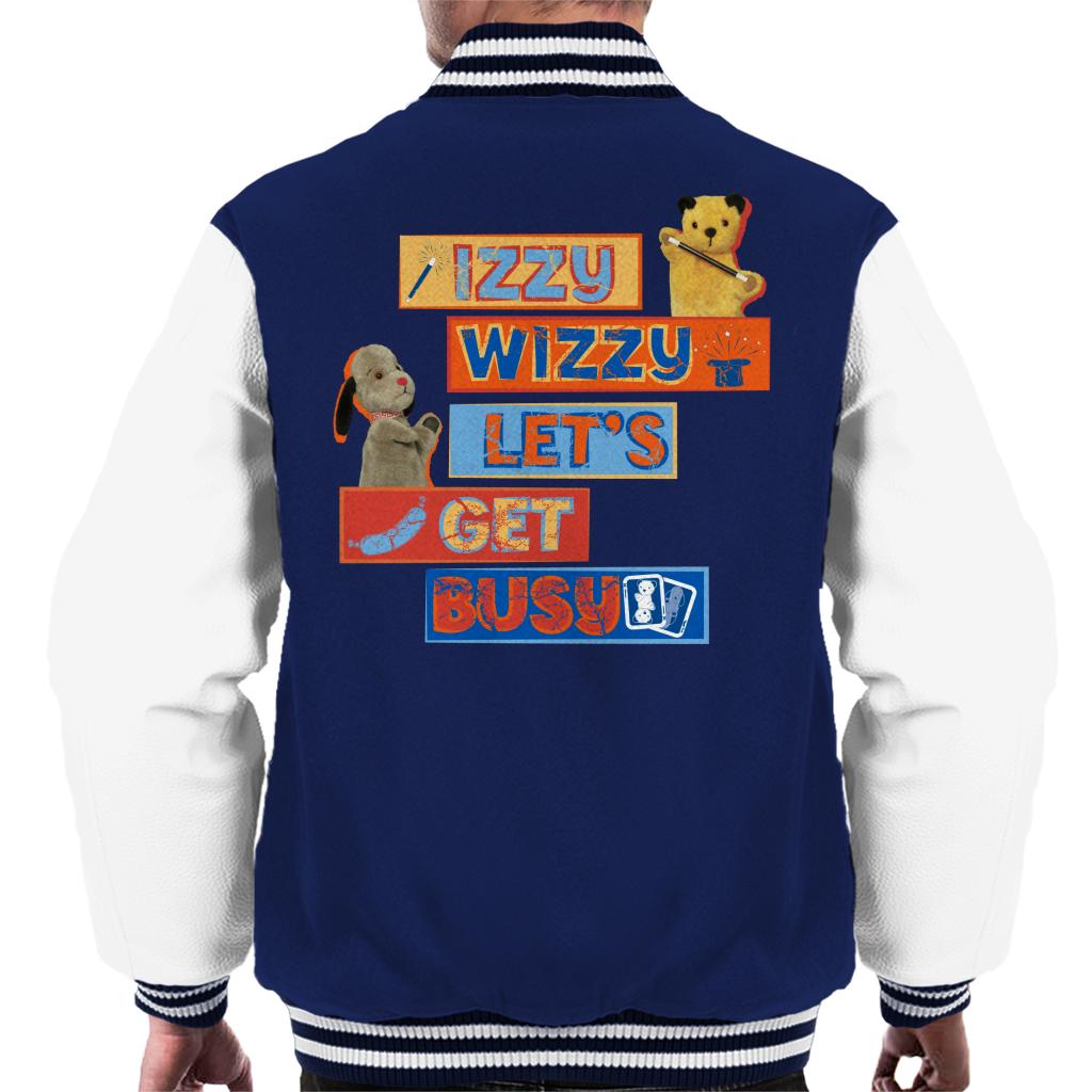 Sooty Izzy Wizzy Let's Get Busy Men's Varsity Jacket-Sooty's Shop